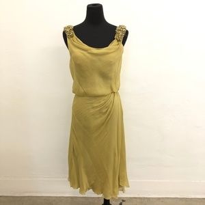 Green Beaded Tank Dress